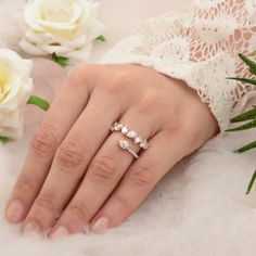 2.09 Ct. Si/HI Pear Baguette & Marquise Diamond Wrap Ring 14k Rose Gold Jewelry 14k Rose Gold Jewelry, Diamond Wrap Ring, Cuff Ring, Natural Diamond Ring, Wrap Ring, Cuff Rings, Marquise Diamond, Rose Gold Jewelry, Jewelry For Her