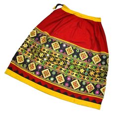 "BOHO BANJARA OLD KUCHI COLLECTIBLE TRIBAL ETHNIC MIRROR EMBROIDERED SKIRT RABARI KUCHI BANJARA OLD INDIAN BOHO COLLECTIBLE TRIBAL ETHNIC MIRROR EMBROIDERED SKIRT Item Description The item you just saw is an extraordinary tribal Rabari Skirt, which is single of its kind, and is perfect to be worn in any special event or party, and also it would be an ideal match to embellish that special belly dancing outfit of yours. And why wear it just occasionally, even if worn casually, this piece is sure t Folk Style Multicolor Embroidered Skirt, Traditional Embroidered Festive Skirt, Multicolor Skirt With Traditional Patterns, Folk Style Embroidered Multicolor Skirt, Traditional Multicolor Embroidered Skirt, Bohemian Multicolor Embroidered Skirt, Festive Bohemian Embroidered Skirt, Bohemian Embroidered Festival Skirt, Multicolor Embroidered Skirt For Festivals