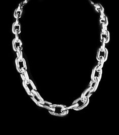 "This Anchor or Box Link Chain Necklace is 999 Fine Silver and individually handmade for each customer! ❗NOT hollow, fully solid links. ❗Letter of Authenticity included. WEIGHT: 236 grams LENGTH: 20\" WIDTH: 13mm CLASP: Clasp style is hidden. 📍 To know your bracelet size, take your wrist size and add about .75-inch to accommodate for hook or s-clasp FINE 999 PURE SILVER FACTS:  ✅ NEVER RUSTS: Unlike sterling 925 silver which does rust. ✅ HYPOALLERGENIC: Does NOT have allergic reactions or leave Spectra Costume, Chain Letter, Anchor Chain, Box Chain Necklace, Heavy Chain, Mens Bracelet Silver, Handmade Jewelry Gift, Bracelet Silver, Chain Link Necklace