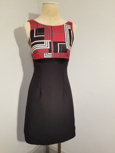 "++ HEART SOUL DRESS ++ Rad 90's/2000's geometric print Side slits Back zipper closure  Size 3 Made in the USA In wonderful vintage condition  **Measurements laid flat: Pit to pit/bust: 15\" Waist: 12.5\"  Hips: 18\" Top to bottom: 35\" Let's be friends! Instagram: @TheGirlSailYes @Covet.Vintage Facebook: www.facebook.com/TheGirlSaidYesVintage www.facebook.com/CovetCincinnati" Retro Red Fitted Mini Dress, Red Fitted Retro Mini Dress, Fitted Retro Red Mini Dress, Red Y2k Mini Dress, Y2k Red Mini Dress, Fitted Retro Black Mini Dress, Retro Red Stretch Dress, Soul Dress, Tan Dress