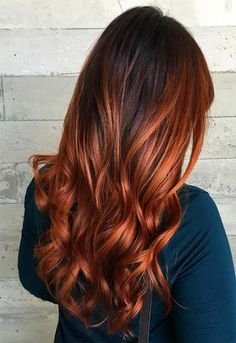 Auburn Ombre Hair, Auburn Hair Dye, Auburn Hair Balayage, Auburn Hair Color, Schwarzkopf Hair Color, Dyed Tips, Hair Dye Tips, Rambut Brunette, Burnt Hair