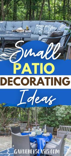 Small Patio Decorating Ideas To Transform Your Deck Into An Outdoor Oasis Patio Oasis Ideas, Outdoor Patio Diy, Patio Inspiration