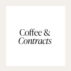 coffee and contacts logo on a white background