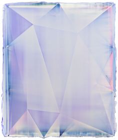 an abstract painting with pastel colors and lines in the middle, on a white background