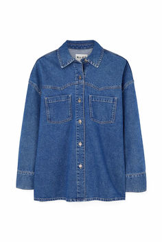 Denim Shirt Denim Shirt, Long Sleeve, Blue