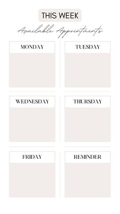 Appointment template | For Jobs or Businesses Beauty Room Wallpaper, Open Availability Post, Aesthetic Ig Post Template, Pmu Marketing Ideas, Nail Appointments Available Template, Last Minute Cancellation Appointment, Cosmetology Backgrounds, Availability For Appointments Template, Work Out Template