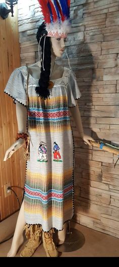 Vintage handmade native  wool dress ,beautiful colors and design  Fits size small to large Length_- 50 inches  ,127 cm Bust, waist, hips -26 inches,67 cm (flat front) Traditional Mexican, Women's Costumes, Wool Dress, Dress Beautiful, Tshirt Dress, Beautiful Colors, Native American, Favorite Outfit, Art Collection