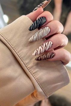 Wow Nails, Beige Nails, Grunge Nails, Classy Acrylic Nails, Brown Nails, Fire Nails, Funky Nails