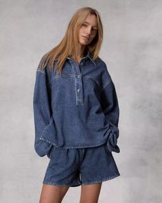 Miramar Emily Popover Shirt - Penny Wash | rag & bone Popover Shirt, Rag & Bone, Denim Women, Penny, Free Shipping