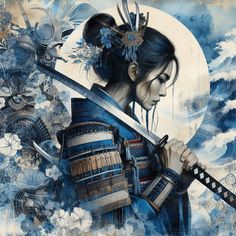 Rusty on X: "QT with your blue samurai art https://t.co/Tp8b237VBC" / X Female Samurai Tattoo, Female Samurai Art, Blue Samurai, Samurai Tattoo Sleeve, Japanese Inspired Art, Samurai Warrior Tattoo, Geisha Tattoo Design, Japanese Art Samurai, Female Samurai