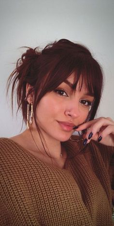 Rambut Brunette, Bangs With Medium Hair, Effortless Beauty, Penteado Cabelo Curto, Hair Inspiration Color, Hair Inspo Color