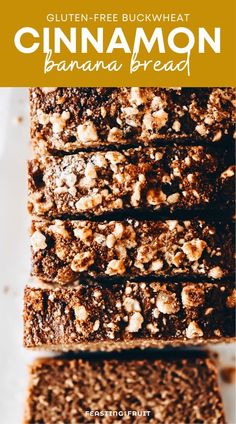 gluten - free buckwheat cinnamon banana bread