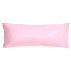 a pink pillow on a white background