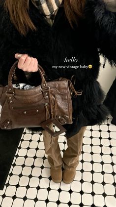 Balenciaga city bag, vintage Bag Vintage, Vintage Baby, New Vintage, Balenciaga, Boho Chic, I Am Awesome