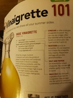 an open magazine about the benefits of vinegar