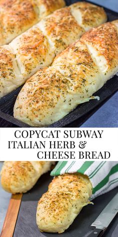 this copycat subway italian herb and cheese bread is so good it's easy to make