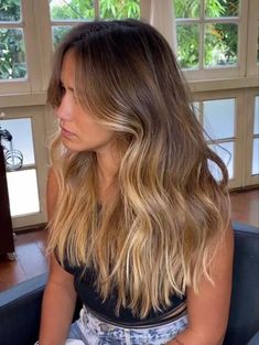 Honey Blonde Hair, Brown Blonde Hair, Hair Color Balayage