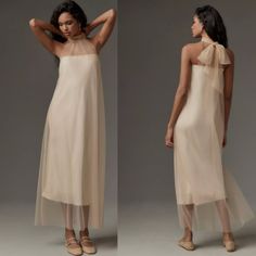 Style No.86801065;Color Code:Neutral Nylon Tie Styling Hand Wash Imported Dimensions 55"L One Size New With Tag Tie Styling, Neutral Color, Color Code, Neutral Colors, Color Coding, Brooklyn, Anthropologie, Midi Dress