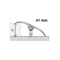 an image of a piece of metal with the measurements for it and how to measure it