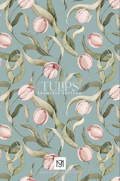 동화 삽화, Drawing Pattern, Watercolor Tulips, Pattern Illustration, Watercolor Pattern, Watercolor Artwork, Textile Patterns