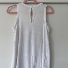 Lightweight With A Cute Slit At The Top And Bottom Of Back, Never Worn At The Top, White Tank Top, White Tank, The Top, Color White, Tank Top, Tank Tops, Women Shopping, White