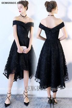 10% off now|Free shipping world-wide. Little Black High Low Off Shoulder Hoco Party Dress at GemGrace. Click to learn our pro custom-made service for wedding dress, formal dress. View #WeddingGuestDresses for more ideas. Black Strapless Off Shoulder Dress For Party, Black Off Shoulder Dress For Prom Evening, Elegant Knee-length High-low Party Dress, Black Knee-length Off Shoulder Evening Dress, Black Off Shoulder Midi Dress For Party, Black Off Shoulder Midi Dress For Evening, Black Off-shoulder Midi Dress For Evening, Knee-length Off-shoulder Dress For Prom, Black Strapless Off-shoulder Prom Dress