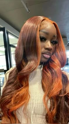 Wig Colors For Dark Skin, Wig Hairstyles Dark Skin, Hair Color On Dark Skin Women, 13x4 Lace Front Wig, Wig Colors, Protective Hairstyle, Dyed Natural Hair