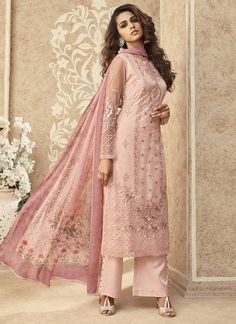 Zoya Grace Designer Light Pink Color Suit with Floral Dupatta semi stitched Luxury Pink Cotton Salwar Kameez, Luxury Pink Salwar Kameez For Transitional Season, Luxury Pink Unstitched Suit For Eid, Luxury Semi-stitched Pink Churidar, Luxury Pink Semi-stitched Unstitched Suit, Premium Semi-stitched Suit For Diwali, Luxury Pink Lawn Suit For Formal Occasions, Luxury Pink Chanderi Lawn Suit, Luxury Pink Anarkali Lawn Suit