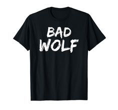 PRICES MAY VARY. Perfect for any dog mom or dog dad alpha dog of their pack that is a fierce leader of wolves and doesn't always listen to authority. If you love to not take crap from anyone and do naughty things show everyone with this T-Shirt. This bad ass of the pack tshirt says: Bad Wolf In A Distressed Savage Look. This bad ass of the pack gift shirt makes a great birthday or Christmas gift. Lightweight, Classic fit, Double-needle sleeve and bottom hem Funny Wild Animals, Fairytale Lover, Funny Wolf, Wolf Clothing, Wolf Shirt, Big Bad Wolf, Wolf T Shirt, Bad Wolf, T Shirt For Men