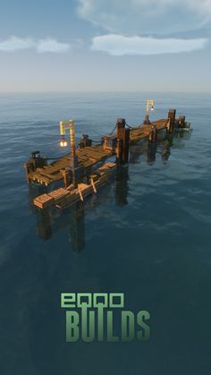 Minecraft fishing dock Minecraft Wooden House, Minecraft Bridge, Bridge Ideas, Minecraft Steampunk, Minecraft Blocks, Fishing Dock, Bangunan Minecraft, Minecraft House Plans