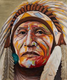 native american created by aharon vaknin, oil painting on canvas original painting ,oil painting art ,home decor wall art ,impressionist style Native American Rock Painting, Native Paintings, Native American Paintings, American Indian Art, Art Instructions, Native American Art, Native American Indians, Painting Oil, Indian Art