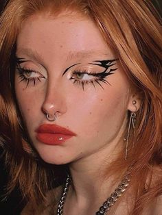 Goth Eye Makeup, Punk Makeup, Swag Makeup, Dope Makeup, Edgy Makeup, Makeup Eye Looks, Eye Makeup Art