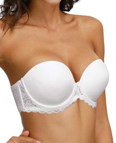 PRICES MAY VARY. Strapless full figure underwire bra with lightly padded that provides a nice shape for your breast as well with a generous lift and push up，it fits well and have a secure cover up to keep this girls up. Convertible bra comes with 1 bra, 2 color shoulder straps, 2 clear shoulder straps, 1 color back band and 1 clear back strap. So it converts 6 ways for versatility-- strapless traditional crisscross halter backless and one shoulder for strapless dress, low cut tops, backless dres Multiway Bra, Clear Back, Low Cut Top, Convertible Bra, Halter Bra, Lace Bands, Seductive Clothes, Backless Wedding Dress, Plus Size Bra