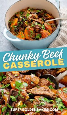 this chunky beef casserole is an easy and delicious dinner