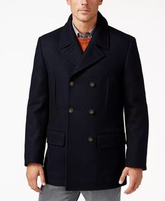 DescriptionCondition: New with Tags Color: Dark Navy Product details chest width : Approx 22" sleeve Length: Approx  26" shoulders Width: Approx  18" Body length: Approx  35" The luxurious feel and sophisticated styling elevate this Luke peacoat from Lauren Ralph Lauren. Heavyweight fabric Double-breasted six-button closure Fully lined Two slit pockets at front; two flap pockets at front Imported Materials & Care Dry clean Shell: wool/polyester; upper body lining: polyester/rayon; lower body lining, sleeve lining and filling: polyester yja1423 Payment Please make payment within 7 days of auction end. Please note that eBay will automatically open an Unpaid Item Dispute (UPI) if an item is not paid within 14 days. If you have any questions, please contact us. Thank you! ShippingWe offer comb Navy Peacoat, Peacoat Men, Navy Blue Coat, Peacoat Jacket, Ralph Lauren Mens, Blue Coats, Pea Coat, Coat Fashion, Double Breasted Suit Jacket