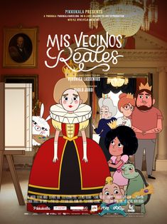 the movie poster for miss vecino's role is shown in front of a group of people