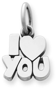 James Avery Jewelry James Avery I Love You Charm Valentine's Day Sterling Silver Charm Necklaces, Personalized Sterling Silver Heart Pendant Charms, Mother's Day Sterling Silver Charm Necklace, Valentine's Day White Gold Sterling Silver Charms, Meaningful Silver Jewelry With Heart Charm, Sterling Silver Charms Jewelry For Promise, Engraved Sterling Silver Charms, Sterling Silver Pendant Charms For Mother's Day, Sterling Silver Heart Charm Necklace