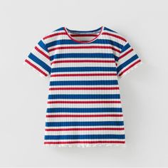 Size 2-3 66% Polyester, 30% Viscose, 4% Elastane **Items Are Cross Posted** Striped Color Block Cotton Tops, Blue Crew Neck Top For 4th Of July, Casual Multicolor Tops For 4th Of July, Spring Blue Color Block T-shirt, Multicolor Cotton Top For 4th Of July, Red Cotton Top For 4th Of July, Red Cotton Tops For 4th Of July, Multicolor Crew Neck Top For 4th Of July, Striped Color Block Short Sleeve Tops