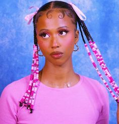 Ribbon Hairstyle, Afro Hairstyles, Black Girls Hairstyles, Black Women Hairstyles, Pretty Hairstyles, Fall Hair