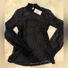 Brand New With Tags. Gorgeous Cable & Gauge Gothic Black Lace Long Sleeve Top Sz S. Black Casual Lace Top For Fall, Casual Black Lace Top For Fall, Black Lace Top For Fall, Black Stretch Blouse With Lace Top, Fitted Black Lace Top For Fall, Chic Black Lace Tops, Black Lace Top For Evening In Fall, Black Lace Long Sleeve Top, Lace Long Sleeve Top