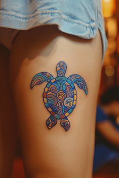 Stunning Sea Turtle Tattoo Ideas You'll Love Honey Bee Tattoos, Honey Bee Tattoo Ideas, Sea Turtle Tattoo Ideas, Turtle Tattoo Ideas, Bee Tattoo Ideas, Cow Skull Tattoos, Beautiful Angel Tattoos, Baby Elephant Tattoo, Courage Tattoos