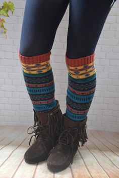 Bohemian Multicolor Socks, Boho  leg  warmers  ,Bohemia leg  warmers  ,Knit  womens  leg warmers ,ch Blue Knee-high Leg Warmers For Winter, Casual Winter Festival Leg Warmers, Casual Multicolor Knee-high Socks For Winter, Casual Multicolor Knee-high Winter Socks, Casual Knitted Leg Warmers, Stretch Leg Warmers For Festivals, Winter Festival Leg Warmers, Casual Multicolor Knitted Leg Warmers, Fitted Multicolor Socks For Fall