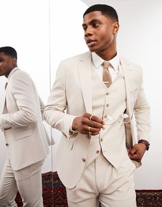 Mafia Suit, Asos Wedding, Smart Things, Recycled Fabric, Wedding Suits, Mens Suits, Single Breasted, Men's Blazer, Fitness Models