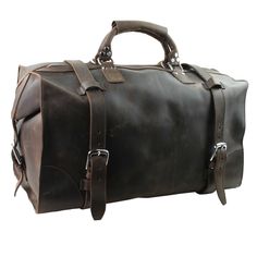 Dimension: 21 * 11 * 12"; Weight: 7-8 Lb Full Leahter Duffle Bag With No Lining Inside 2 Large Internal Pockets; Pen Holders Non-Rusty Silver Color Nickle Coated Hardware Luxury Rectangular Oiled Leather Bag, Leather Rectangular Satchel For Overnight Trips, Formal Leather Satchel Weekender Bag, Luxury Leather Weekender Bag For Overnight Trips, Luxury Leather Luggage For Overnight Trips, Elegant Leather Weekender Bag For Overnight Trips, Formal Leather Duffle Bag With Leather Handles, Leather Briefcase For Overnight Trips, Leather Satchel Duffle Bag For Formal Occasions