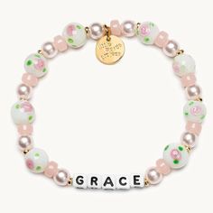 Grace isn’t just a virtue; it’s a choice, wrapped around your wrist. Wear these hand-painted floral glass beads as a daily reminder to bloom gracefully, live intentionally, and love deeply. Grace isn’t just a virtue; it’s a choice, wrapped around your wrist. Wear these hand-painted floral glass beads as a daily reminder to bloom gracefully, live intentionally, and love deeply. Inspirational Pink Round Beads Jewelry, Adjustable Letter Beads Jewelry For Spring, Bohemian Stretch Bracelet For Spring Gift, Adjustable Flower-shaped Jewelry With Letter Beads, Spring Festival Gift Bracelets With Round Beads, Spring Gift Bracelets With Round Beads, Elegant Hand Painted Bracelets For Gift, Hand Painted Jewelry As Spring Gift, Hand Painted Jewelry For Spring Gift