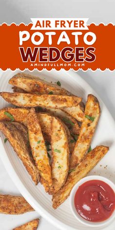 Here's an easy summer BBQ side dish to try! These Air Fryer Potato Wedges have an irresistible seasoned, crispy exterior, yet are fluffy on the inside. Add this potato side dish to your best 4th of July food ideas! Air Fryer Potato Wedges, Roasted Smashed Potatoes, Creamy Mashed Potatoes Recipe, Air Fryer Potato, Roasted Potato Wedges, Potato Wedges Recipe, Wedges Recipe, Easy Air Fryer, Potato Side Dishes