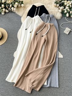 SPECIFICATIONSBrand Name: SR.SingreinyStyle: StreetwearAge: MIDDLE AGEOrigin: Mainland ChinaCN: GuangdongSeason: Autumn/WinterWaist Type: highDecoration: PocketsDecoration: vintageDecoration: DistressedElasticity: Medium StrecthFabric Type: KnittedPattern Type: SolidPant Style: Wide leg pantsMaterial: AcrylicMaterial: ViscoseMaterial: VinylonFit Type: LOOSELength: full lengthPlace Of Origin: China (mainland)Closure Type: DrawstringGender: WOMENFront Style: Flat Winter Stretch Bottoms With Drawstring, White Stretch Bottoms With Drawstring, Fitted White Pants With Drawstring, White Fitted Pants With Drawstring, Winter White Stretch Pants, White Non-stretch Drawstring Bottoms, White Drawstring Pants For Winter, White Drawstring Bottoms For Winter, White Drawstring Winter Pants