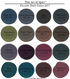 the color scheme for different shades of paint