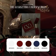 the color palette is red, white, and blue with gold details on it's packaging