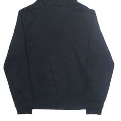 Item is in used condition. Item has a faint mark to the back. >Size: L >Armpit To Armpit: 22" >Armpit To Cuff: 18" >Collar To Hem: 26" Casual Funnel Neck Sweatshirt For Streetwear, Sporty Black Funnel Neck Hoodie, Casual Sports Hoodie With Funnel Neck, Black Fleece Sweatshirt With Funnel Neck, Black Funnel Neck Sweatshirt For Streetwear, Casual Black Sweatshirt With Funnel Neck, Black Funnel Neck Casual Hoodie, Black Hoodie Women, Hoodie Full Zip